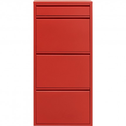 Schoenenkast Caruso rood 3+1 laden Kare Design Schoenenkast Caruso rood 3+1 laden Kare Design