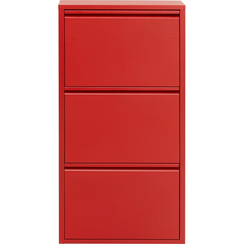 Shoe Container Caruso red 3 drawers Kare Design