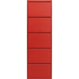 Schoenenkast Caruso rood 5 laden Kare Design