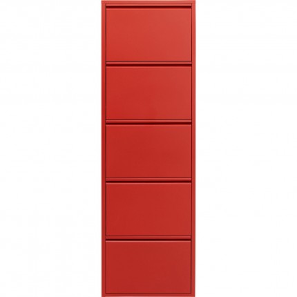 Shoe Container Caruso red 5 drawers Kare Design