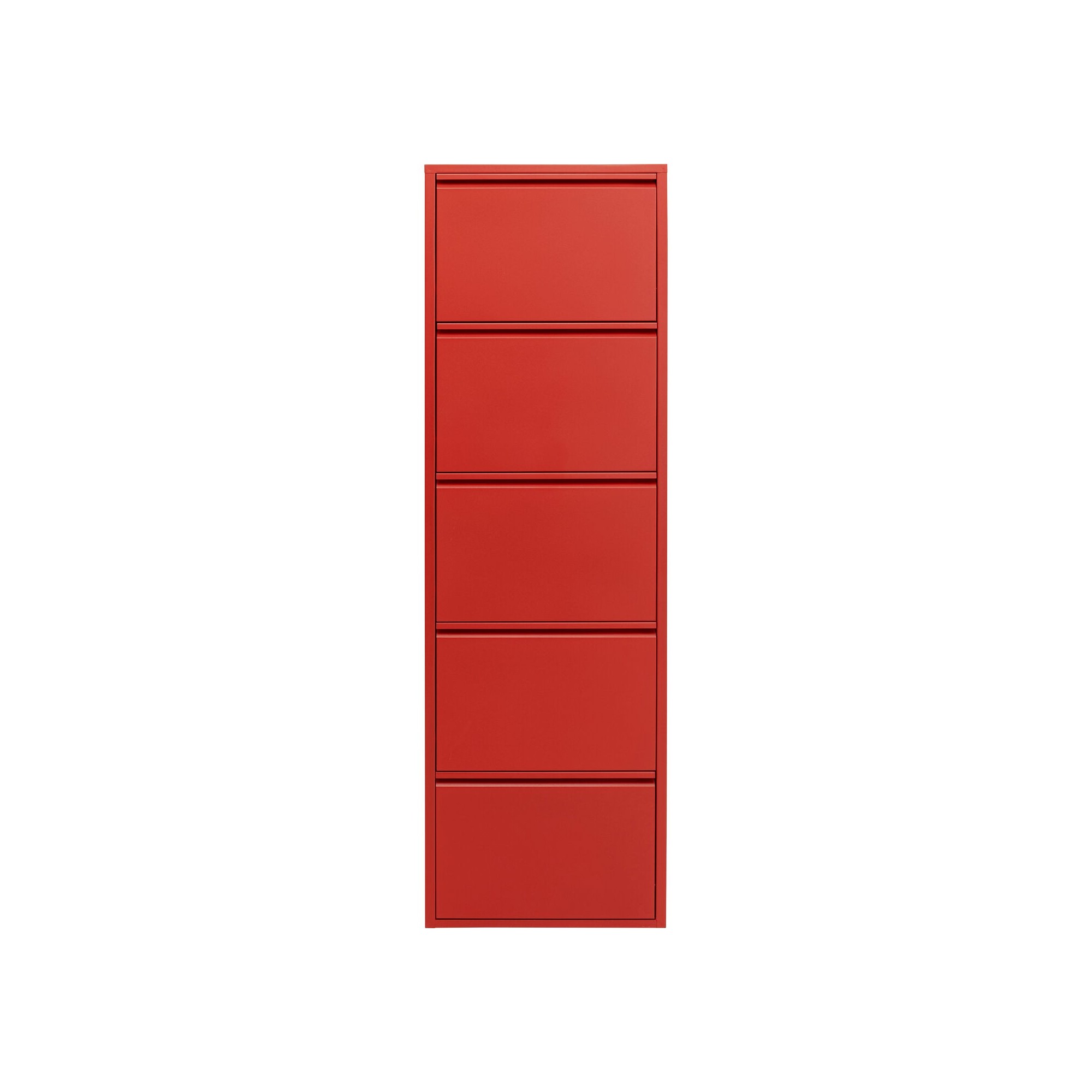 Shoe Container Caruso red 5 drawers Kare Design
