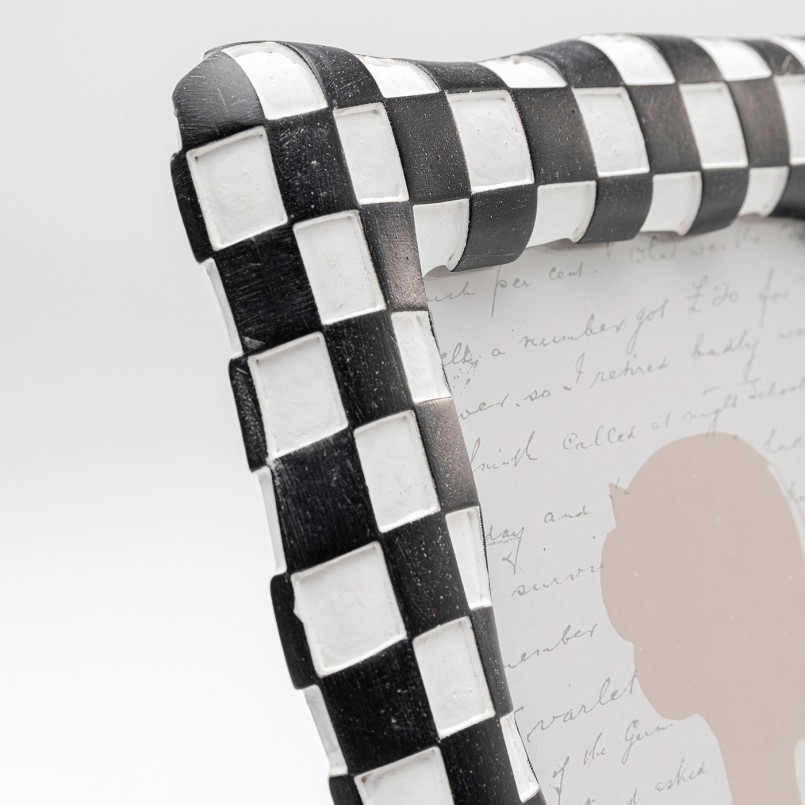 Picture Frame Checker 18x24cm black Kare Design