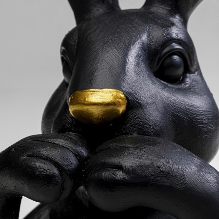Deco bust rabbit 23cm black Kare Design