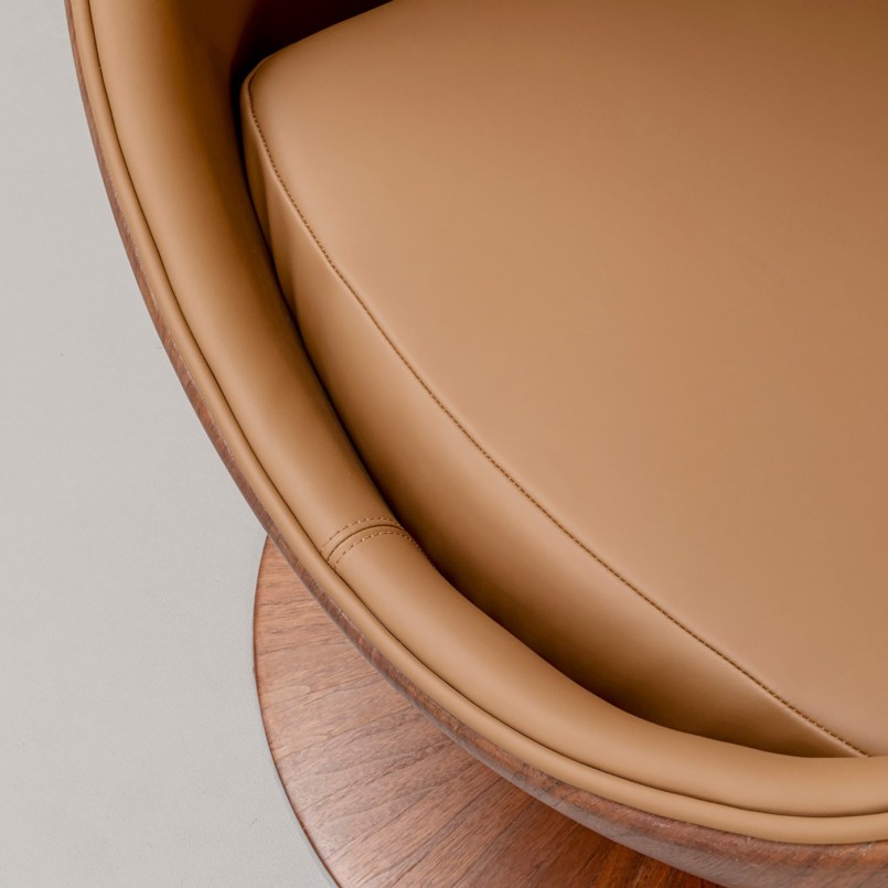 Draaifauteuil Eye Ball walnoot Kare Design