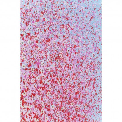 Schilderij Flower Boat 30x40cm blauw en roze Kare Design