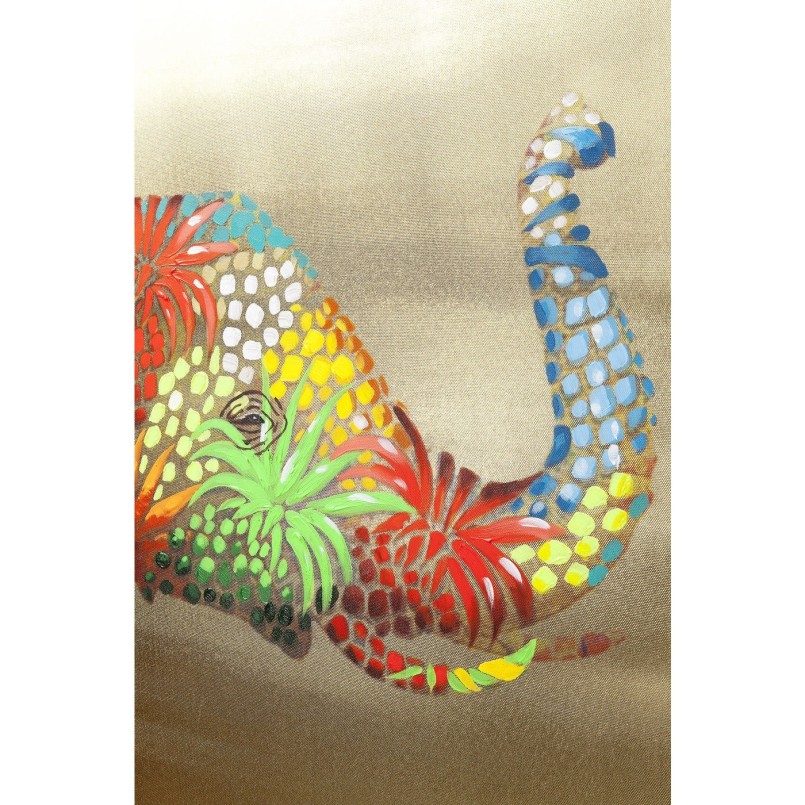 Picture Touched elephant pineapples 50x40cm Kare Design