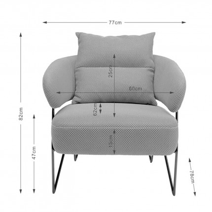 Fauteuil Peppo wit Kare Design