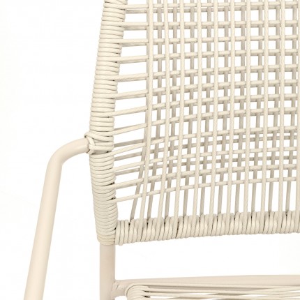 Outdoor chair with armrests Madagascar beige Kare Design