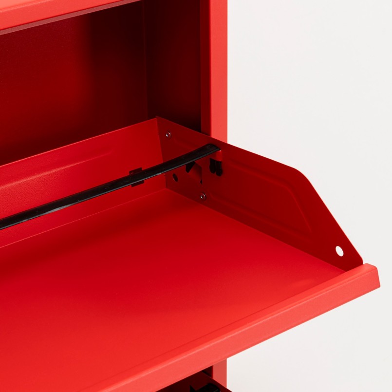 Schoenenkast Caruso rood 3 laden Kare Design