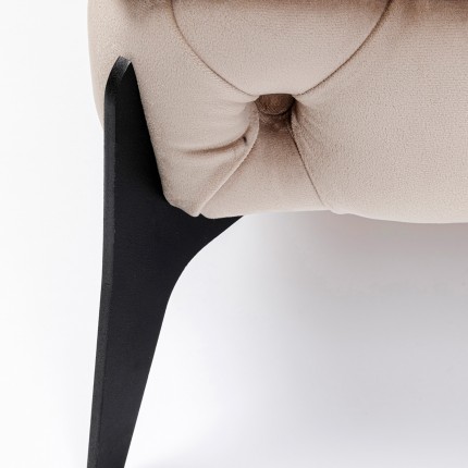 Kruk Bellissima fluweel beige Kare Design