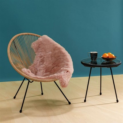 Schapenleer Heidi 85x65cm roze Kare Design