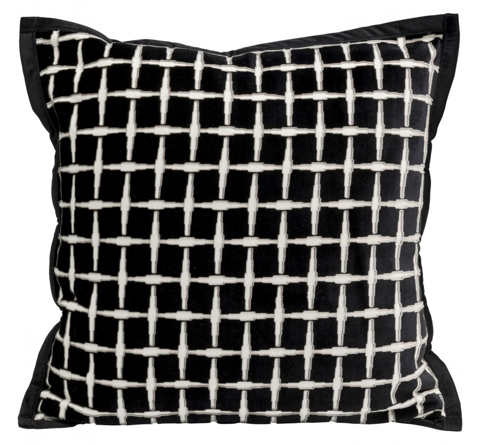 Kussen Melody zwart en wit Kare Design Kussen Melody zwart en wit Kare Design