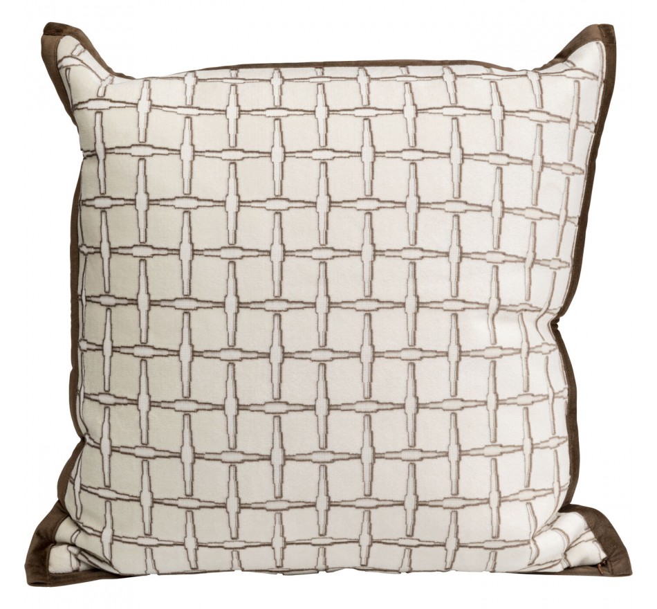 Kussen Chain creme en bruin Kare Design Kussen Chain creme en bruin Kare Design