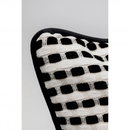 Kussen Jacky zwart en wit Kare Design