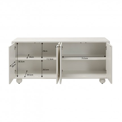 Dressoir Paco wit Kare Design