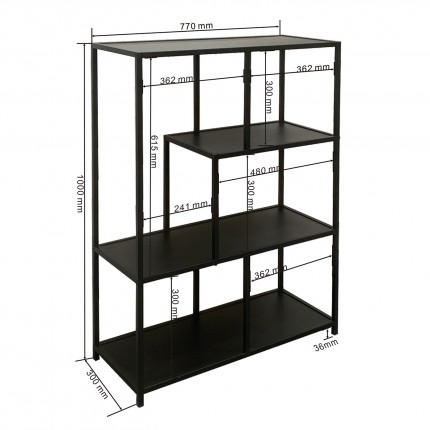 Shelf Loftie 100x77cm nature Kare Design