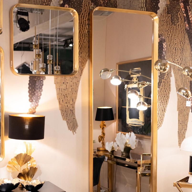 Table lamp gilded ginkgo leaves - Kare Design