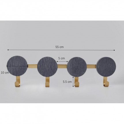 Wand Kapstok Indigo 55cm Kare Design