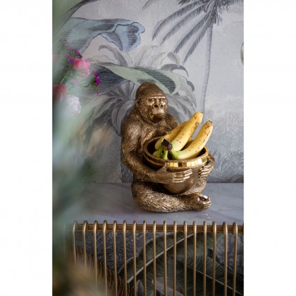 Woonaccessoires gouden gorilla snede Kare Design