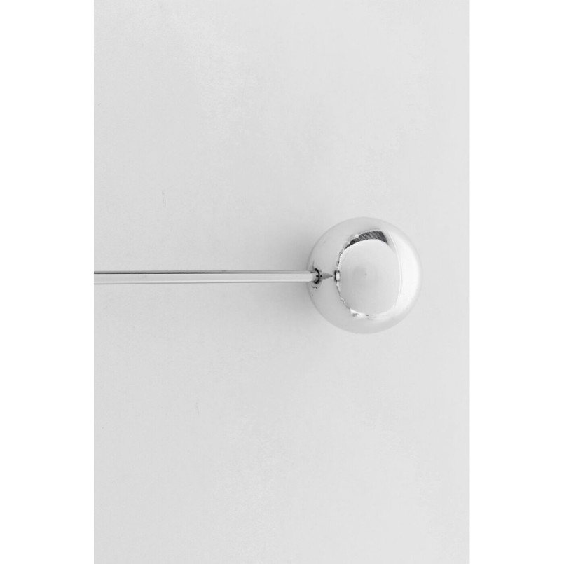 Verchroomde bal wandklok - Net als paraplu - Kare Design