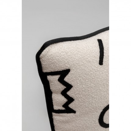 Cushion Geometric black and white Kare Design