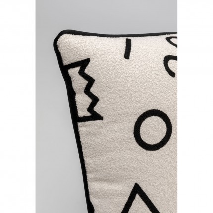 Cushion Geometric black and white Kare Design
