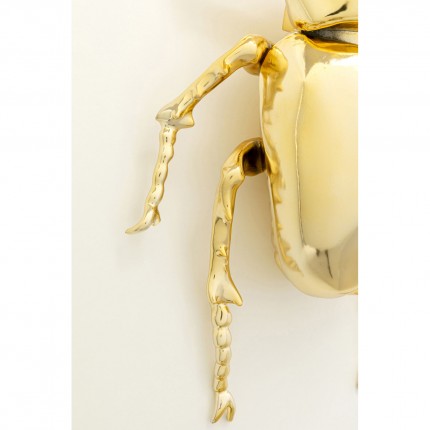 Wall Deco Rhinoceros Beetle gold Kare Design