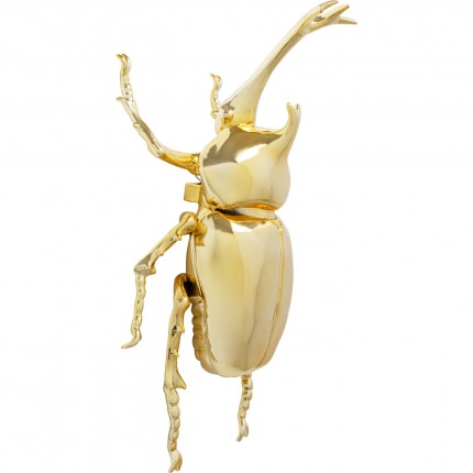 Wall Deco Rhinoceros Beetle gold Kare Design