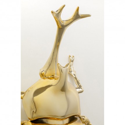 Wall Deco Rhinoceros Beetle gold Kare Design