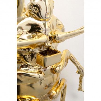 Wall Deco Rhinoceros Beetle gold Kare Design