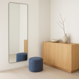 Wall Mirror Curve rectangular 200x70cm beige Kare Design