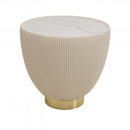 Side Table Endless Vegas Ø47cm white Kare Design