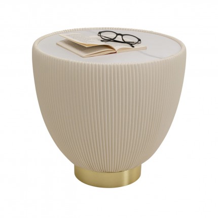 Side Table Endless Vegas Ø47cm white Kare Design