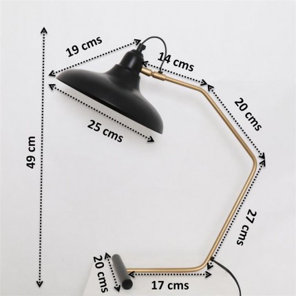 Table Lamp Doro black Kare Design