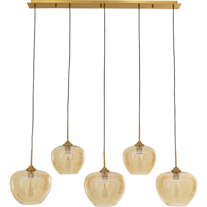 Suspension Sphere ambre Five 160cm