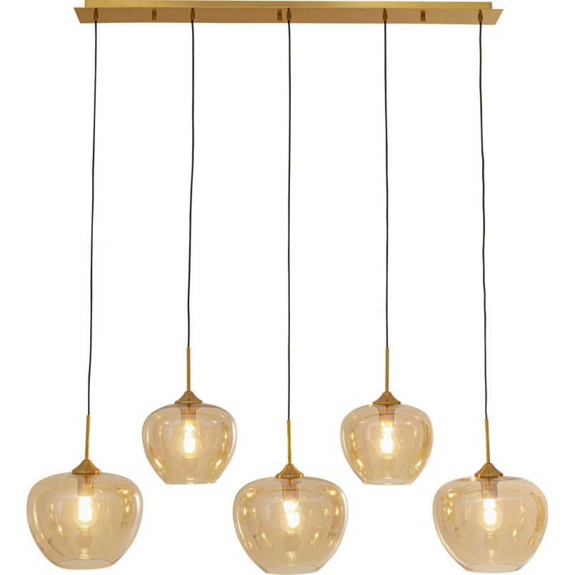 Suspension Sphere ambre Five 160cm