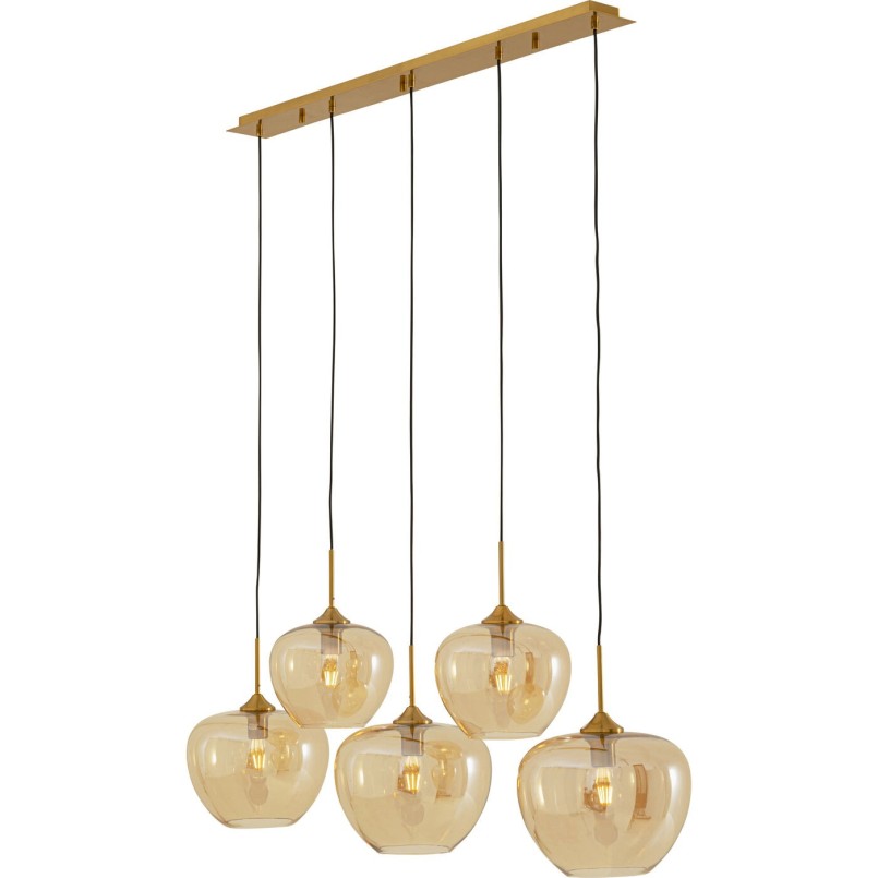Suspension Sphere ambre Five 160cm