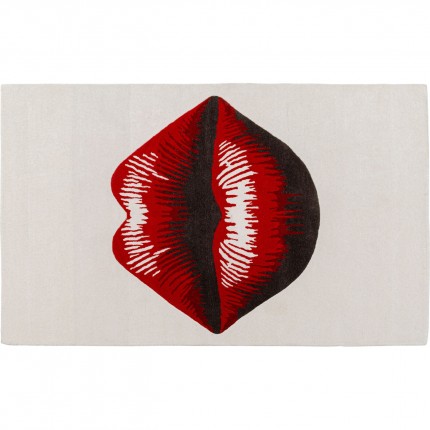 Vloerkleed rood lippen 240x170cm Kare Design