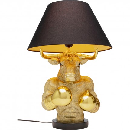 Tafellamp boksen stier goud Kare Design