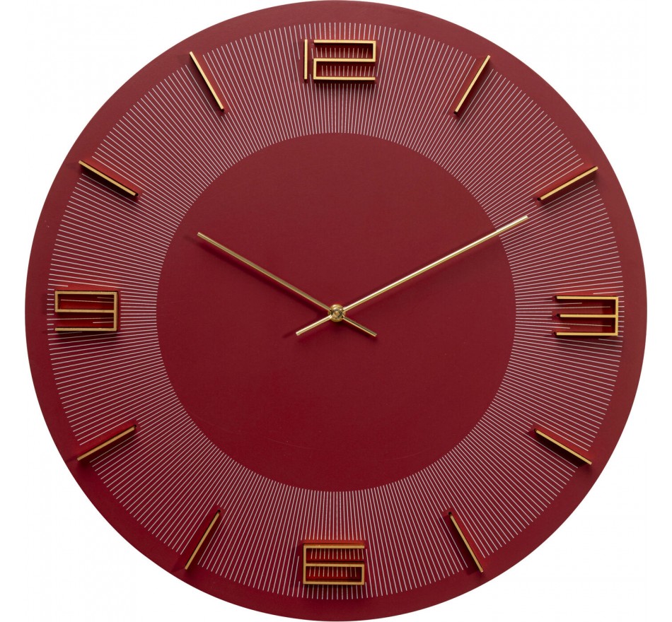 Wall Clock Leonardo red Kare Design Wall Clock Leonardo red Kare Design