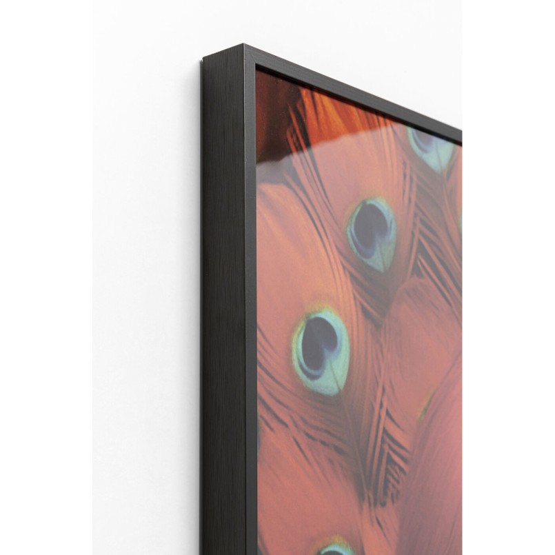 Tableau encadré LED Fancy rouge Lady 75x55cm