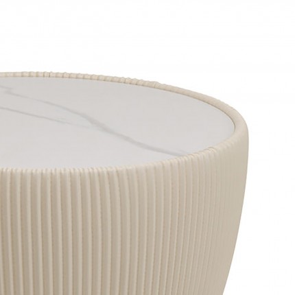 Side Table Endless Vegas Ø47cm white Kare Design