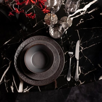 Borden Cosmos zwart Ø27cm (4/set) Kare Design