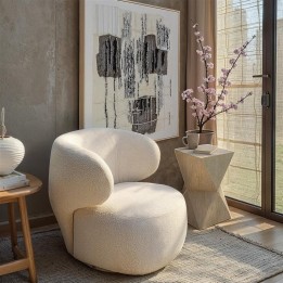 Side Table Travertino Triangle Kare Design