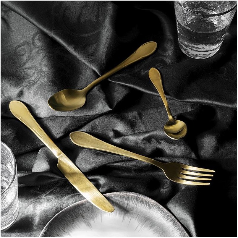 Verguld stalen bestek - Cucina - Kare Design