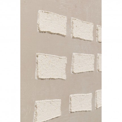 Framed Picture Art Row 100x100cm beige Kare Design