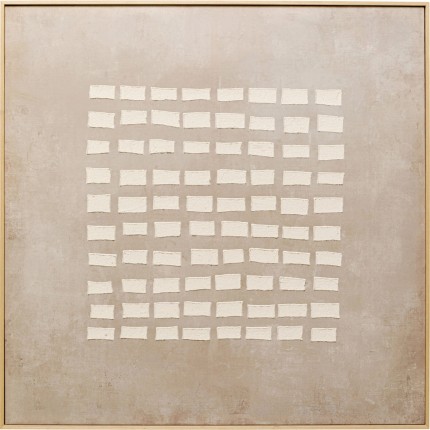 Framed Picture Art Row 100x100cm beige Kare Design