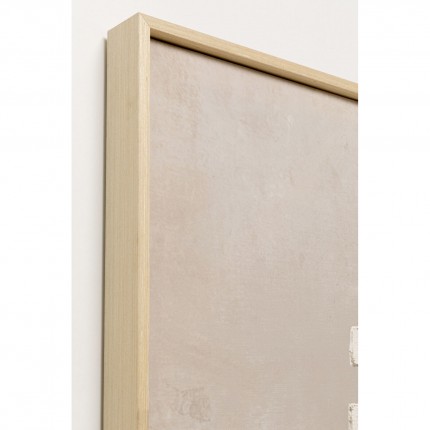 Framed Picture Art Row 100x100cm beige Kare Design