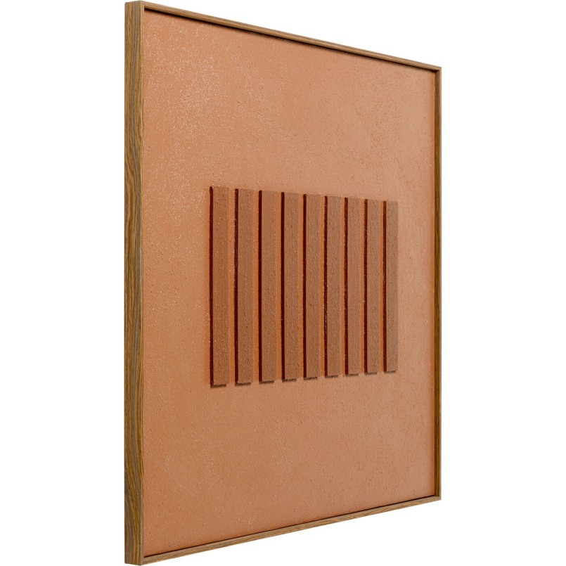 Tableau sur toile Art Row marron 100x100cm