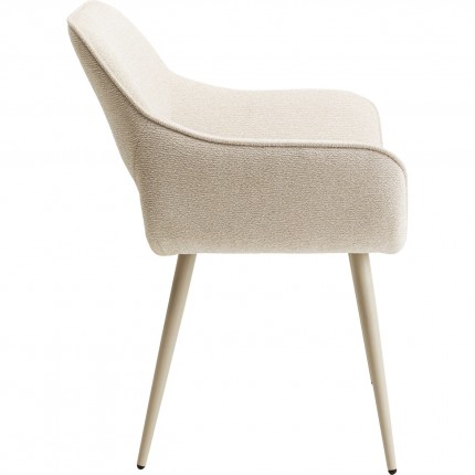 Stoel met armleuningen San Francisco creme Kare Design